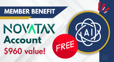 Member Benefit: Free NovaTax account, a $960 value